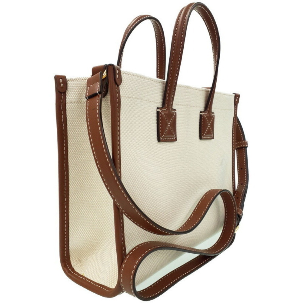 Burberry Two Tone Canvas Leather Freya Bag - Picture 2 of 9
